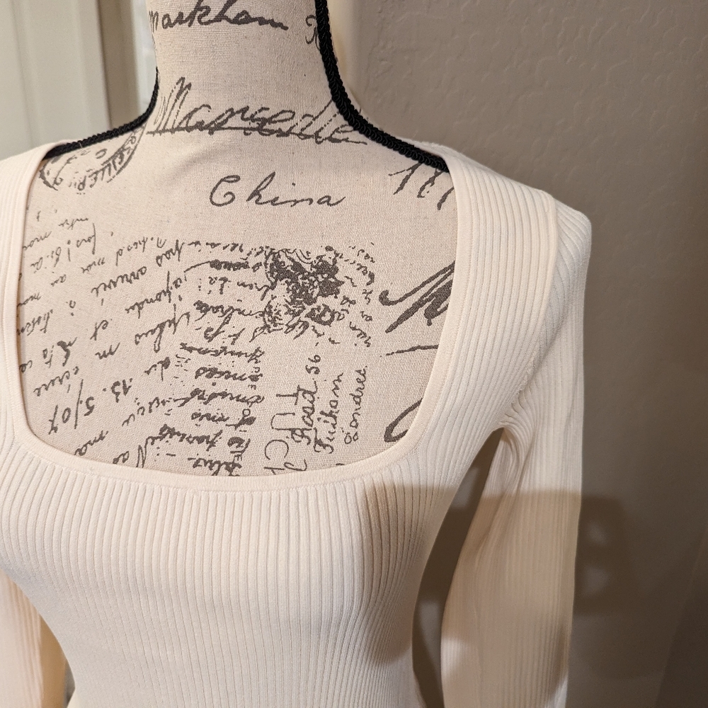 Rag and Bone Ivory Sweater Dress Medium NWT - Picture 3 of 7